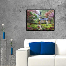 Charger l'image dans la galerie, Maison de château - diamant rond complet - 40x30cm