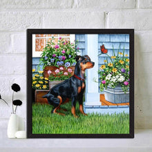 Charger l'image dans la galerie, Femmes de chien - diamant rond complet - 30x30cm