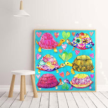 Charger l'image dans la galerie, Tortue - diamant rond complet - 30x30cm