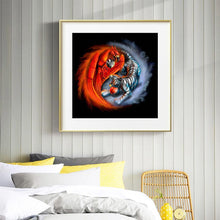 Charger l'image dans la galerie, Oiseau de tigre - diamant rond complet - 30x30cm