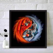 Charger l'image dans la galerie, Oiseau de tigre - diamant rond complet - 30x30cm