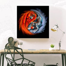 Charger l'image dans la galerie, Oiseau de tigre - diamant rond complet - 30x30cm
