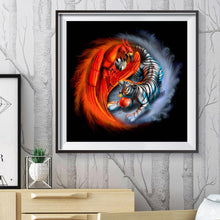 Charger l'image dans la galerie, Oiseau de tigre - diamant rond complet - 30x30cm