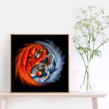 Charger l'image dans la galerie, Oiseau de tigre - diamant rond complet - 30x30cm