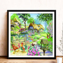 Charger l'image dans la galerie, Village - diamant rond complet - 30x30cm