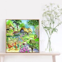 Charger l'image dans la galerie, Village - diamant rond complet - 30x30cm