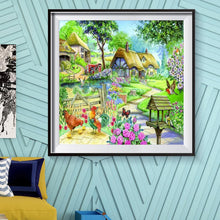 Charger l'image dans la galerie, Village - diamant rond complet - 30x30cm