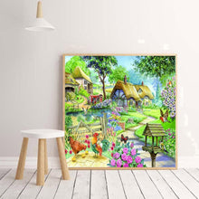 Charger l'image dans la galerie, Village - diamant rond complet - 30x30cm