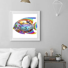 Charger l'image dans la galerie, Femmes de poisson - diamant rond complet - 30x30cm