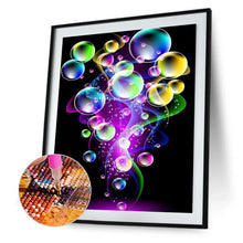 Charger l'image dans la galerie, Cercle de bulles - diamant rond complet - 30x40cm