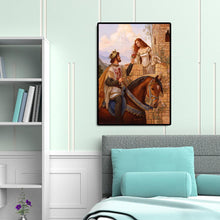 Charger l'image dans la galerie, Princesse et chevalier - diamant rond complet - 30x40cm