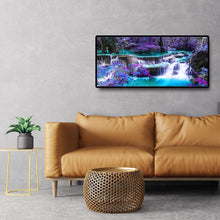 Charger l'image dans la galerie, Paysage de chute d’eau - diamant rond complet -