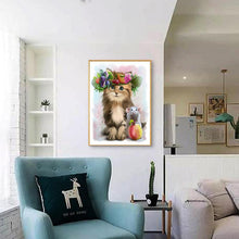 Charger l'image dans la galerie, Souris de chat - diamant rond complet - 30x40cm