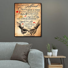 Charger l'image dans la galerie, Main dans la main - diamant rond complet - 30x40cm