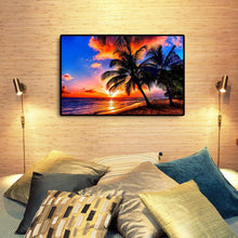 Charger l'image dans la galerie, Paysage de bord de mer - diamant rond complet - 40x30cm