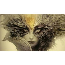 Charger l'image dans la galerie, Perle de femme magique - diamant rond complet - 40x30cm