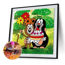 Charger l'image dans la galerie, Anniversaire animal - diamant rond complet - 30x30cm