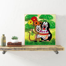 Charger l'image dans la galerie, Anniversaire animal - diamant rond complet - 30x30cm