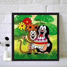 Charger l'image dans la galerie, Anniversaire animal - diamant rond complet - 30x30cm