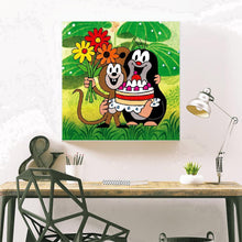 Charger l'image dans la galerie, Anniversaire animal - diamant rond complet - 30x30cm