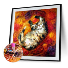 Charger l'image dans la galerie, Animal de chat - diamant rond complet - 30x30cm