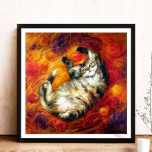Charger l'image dans la galerie, Animal de chat - diamant rond complet - 30x30cm