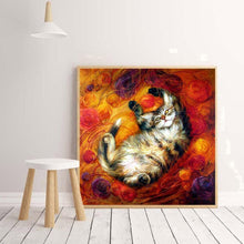 Charger l'image dans la galerie, Animal de chat - diamant rond complet - 30x30cm
