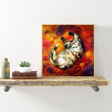 Charger l'image dans la galerie, Animal de chat - diamant rond complet - 30x30cm
