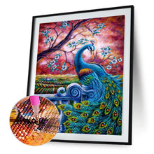 Charger l'image dans la galerie, Paon - diamant rond complet - 30x40cm