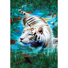 Charger l'image dans la galerie, Tigre - diamant rond complet - 30x40cm