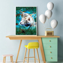 Charger l'image dans la galerie, Tigre - diamant rond complet - 30x40cm
