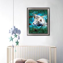 Charger l'image dans la galerie, Tigre - diamant rond complet - 30x40cm