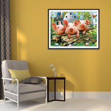 Charger l'image dans la galerie, Porc - diamant rond complet - 30x40cm