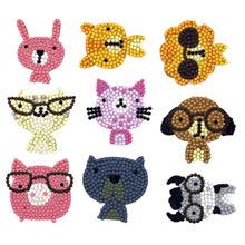 Charger l'image dans la galerie, 9pcs-Animal-Diamond Painting Autocollants