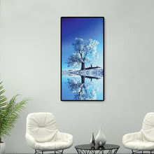 Charger l'image dans la galerie, Réflexion d’arbre de neige - diamant rond complet - 45x85cm