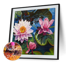 Charger l'image dans la galerie, Lotus - diamant rond complet - 30x30cm