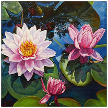 Charger l'image dans la galerie, Lotus - diamant rond complet - 30x30cm