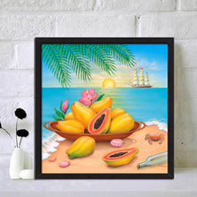 Charger l'image dans la galerie, Fruits de plage - diamant rond complet - 30x30cm