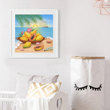 Charger l'image dans la galerie, Fruits de plage - diamant rond complet - 30x30cm