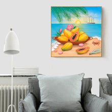 Charger l'image dans la galerie, Fruits de plage - diamant rond complet - 30x30cm