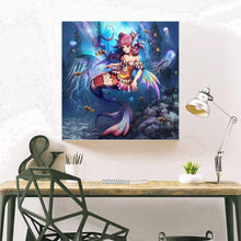 Charger l'image dans la galerie, Ensemble sirène - diamant rond complet - 30x30cm