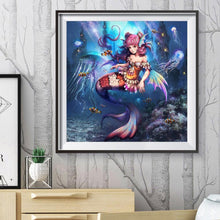 Charger l'image dans la galerie, Ensemble sirène - diamant rond complet - 30x30cm