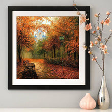 Charger l'image dans la galerie, Paysage d’érables d’automne - diamant rond complet - 30x30cm