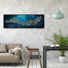 Charger l'image dans la galerie, École de poisson - diamant rond complet - 80x30cm