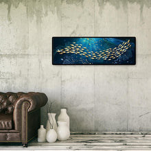 Charger l'image dans la galerie, École de poisson - diamant rond complet - 80x30cm