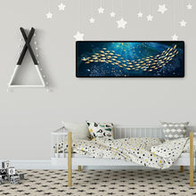 Charger l'image dans la galerie, École de poisson - diamant rond complet - 80x30cm