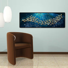 Charger l'image dans la galerie, École de poisson - diamant rond complet - 80x30cm