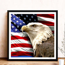 Charger l'image dans la galerie, Aigle - diamant rond complet - 40x40cm