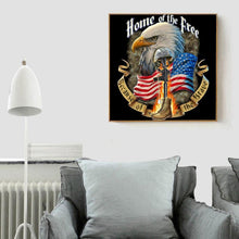 Charger l'image dans la galerie, Aigle - diamant rond complet - 40x40cm