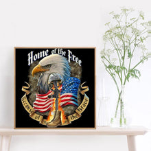 Charger l'image dans la galerie, Aigle - diamant rond complet - 40x40cm